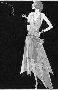 1920's Fashion - Madeleine Vionnet style handkerchief dress
