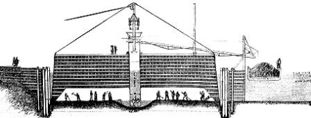 Cross Section of a Caisson