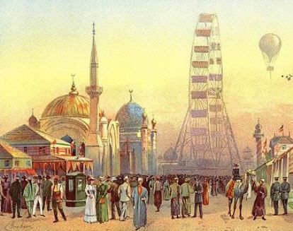 The Ferris Wheel Invention at the Chicago World's Fair 