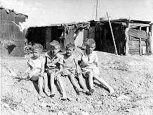 Great Depression: Children living in Shantytowns (Hoovervilles)