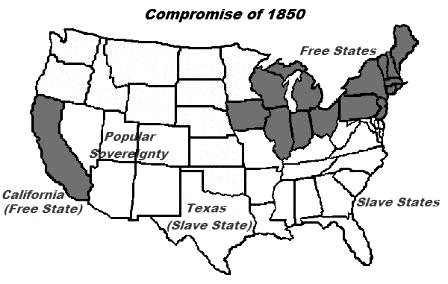  Compromise of 1850 Map