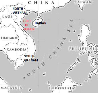 Gulf of Tonkin Map