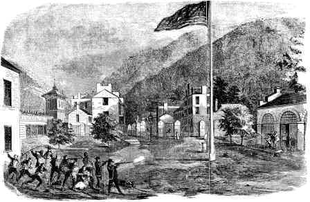 Picture of the Battle at Harpers Ferry