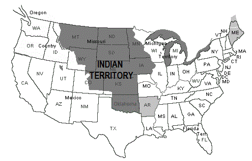 Indian Territory Map