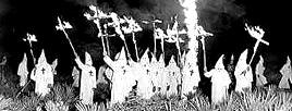 Cross burning by the Ku Klux Klan