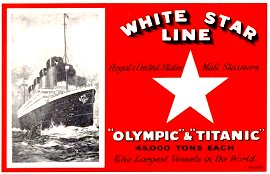 White Star Line - Titanic and Sister Ship Olympic