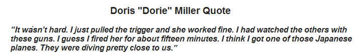 Dorie Miller Quote