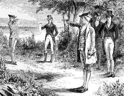 Aaron Burr Duel with Alexander Hamilton
