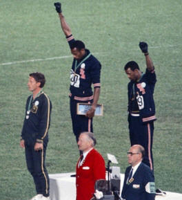 Black Power Fist Salute: Tommie Smith and John Carlos at the 1968 Mexico Olympics