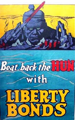 Beat back the hun with liberty bonds Poster