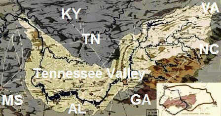 Tennessee Valley Authority Map